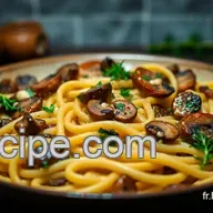 P&acirc;tes et Sauce Faciles: Tagliatelles aux Champignons Truff&eacute;es!