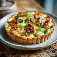 Recette Tarte aux Poireaux Facile P&acirc;te Feuillet&eacute;e