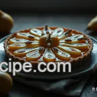 Tarte aux Poires Caram&eacute;lis&eacute;es et Amandes : Une Recette Poire Inoubliable