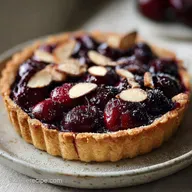 Tarte Cerises Amandes Maison