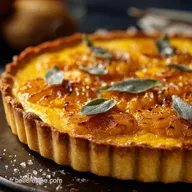Tarte &agrave; la Citrouille Velours P&acirc;te sabl&eacute;e croustillante et &eacute;pices dautomne