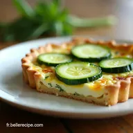 Recette Tarte Courgette Ch&egrave;vre Thym Simple et Proven&ccedil;ale