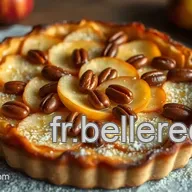 Recette IG Bas : Tarte Feuillet&eacute;e aux Pommes et Amandes Savoureuse
