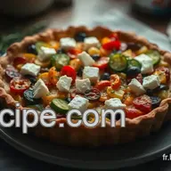 Id&eacute;e repas amis : Tarte Proven&ccedil;ale aux L&eacute;gumes R&ocirc;tis et Feta