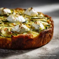 Tarte rustique courgette burrata Recette: Saveur d'&eacute;t&eacute;!