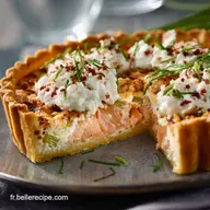 Tarte au saumon poireau ricotta l&eacute;g&egrave;re et facile &agrave; la ricotta