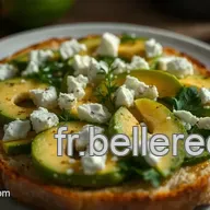 Tartine d&rsquo;Avocat au Citron et Feta : Une Recette Avocat Facile et Savoureuse