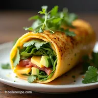 Recette Wrap Avocat et Cheddar Le D&eacute;jeuner Chic en 13 Minutes