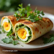 Recette Facile Le Wrap Avocat et &OElig;ufs Brouill&eacute;s du Matin