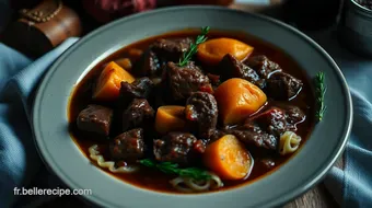 Boeuf Bourguignon : le Plat d'Hiver Réconfortant et Savoureux recipe card