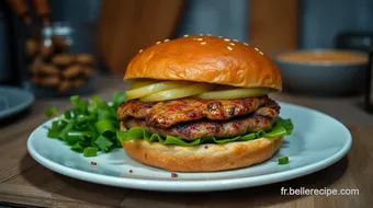 Mon Burger de Poulet Savoureux à la Française – Recette Facile et Gourmande recipe card