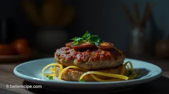 Recette de Burger de Poulet Savoureux à la Française recipe card