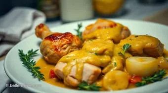 Poulet au Moutarde : Mon Recette Préférée Pour un Dîner Réconfortant recipe card