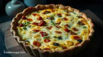 Quiche Lorraine Savoureuse : Un Repas Facile et Réconfortant recipe card