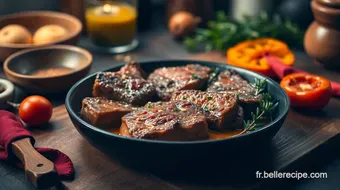 Steak Sauté de Bœuf à la Provençale : Un Délice Méditerranéen Facile recipe card