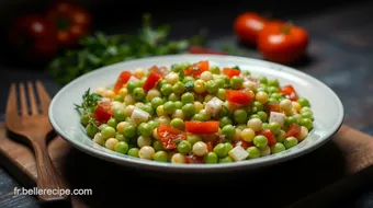 Salade Libanaise de Pois Chiches et Herbes Fraîches - Recette Facile recipe card
