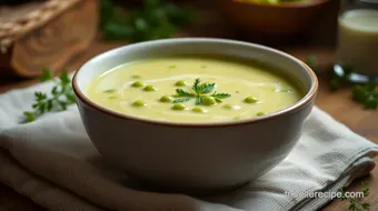 Soupe Petit Pois : Velouté de Petits Pois Mentholé Pour Réchauffer Votre Soirée recipe card