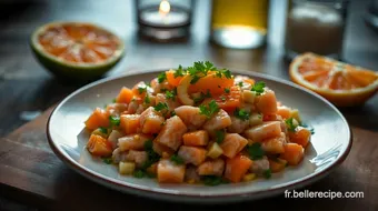 Tartare de Saumon aux Agrumes: Une Recette Entrée Originale et Raffinée recipe card
