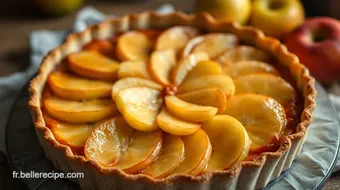 Recette facile : Tarte aux Pommes Simplifiée à la Cannelle recipe card
