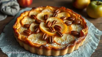 Recette IG Bas : Tarte Feuilletée aux Pommes et Amandes Savoureuse recipe card
