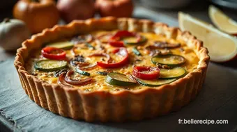 Découvrez une Tarte Végétale aux Couleurs d'Automne: Cherche des Recettes Végétariennes recipe card