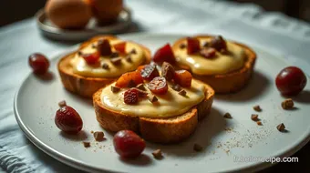 Tartines de Pain Perdu à la Crème de Marrons - elle a table recipe card