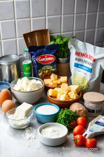 Apéro Dînatoire : Gougères au Fromage et Dips de Légumes Croquants ingredients