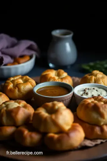 Apéro Dînatoire : Gougères au Fromage et Dips de Légumes Croquants presentation