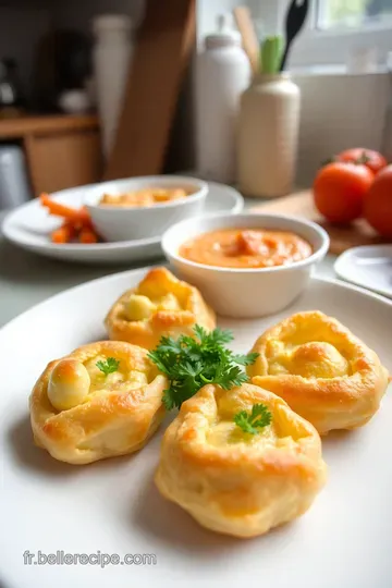 Apéro Dînatoire : Gougères au Fromage et Dips de Légumes Croquants steps