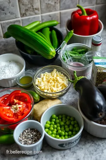 Apéro Végétarien Coloré: L' Antipasto Méditerranéen ingredients