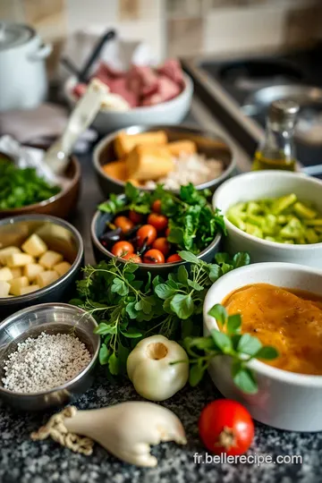 Araignée de Bœuf Sauté avec Sauce aux Herbes ingredients