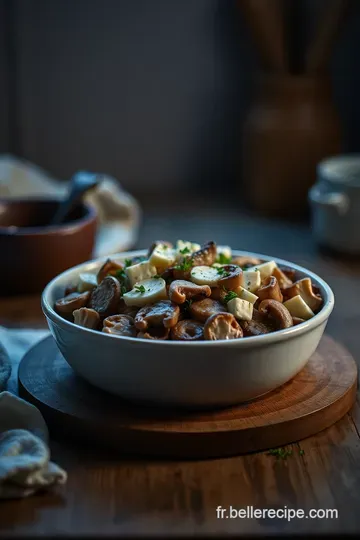 Bouchées de Champignons Farcis au Fromage de Chèvre et Herbes Fraîches presentation
