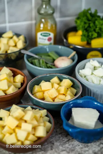 Bricks de Pomme de Terre et Fromage Fumé ingredients