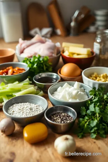 Burger de Poulet Savoureux à la Française ingredients