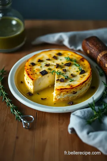 Camembert Rôti aux Herbes et Ail presentation