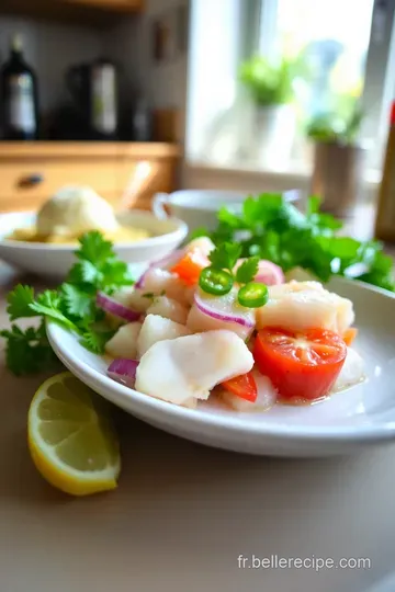 Ceviche Fraîcheur de la Mer steps