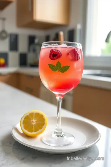Cocktail Framboise-Citronnelle steps