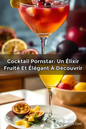Cocktail Pornstar: Un Élixir Fruité et Élégant à Découvrir