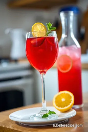 Cocktail Sans Alcool Grenadine Étincelant steps