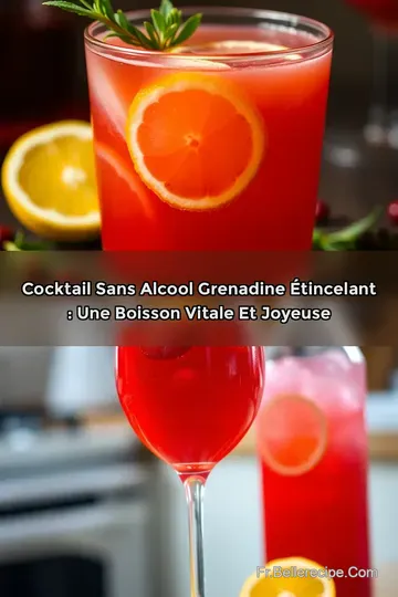 Cocktail Sans Alcool Grenadine Étincelant : Une Boisson Vitale et Joyeuse