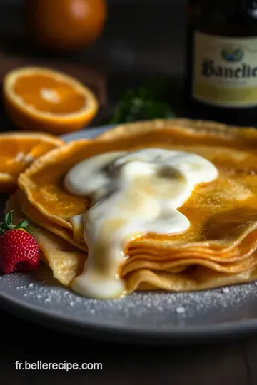 Crêpes Suzette au Grand Marnier presentation