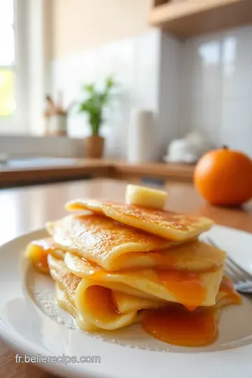Crêpes Suzette au Grand Marnier steps