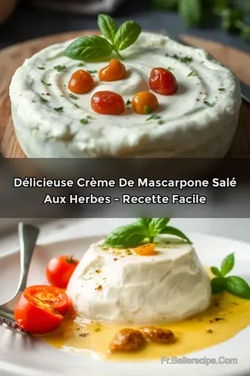 Délicieuse Crème de Mascarpone Salé aux Herbes - Recette Facile