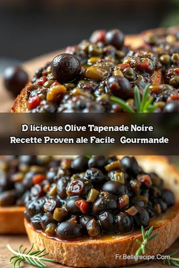 Délicieuse Olive Tapenade Noire : Recette Provençale Facile & Gourmande