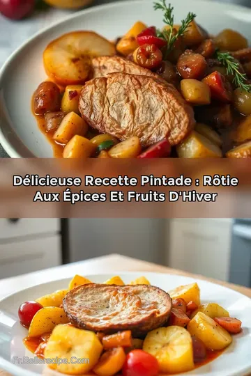 Délicieuse Recette Pintade : Rôtie aux Épices et Fruits d' Hiver