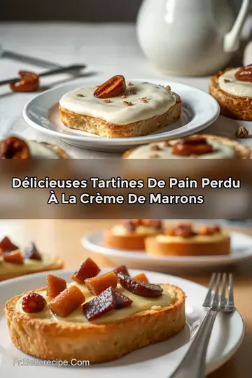Délicieuses Tartines de Pain Perdu à la Crème de Marrons