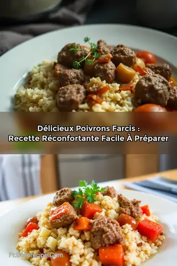 Délicieux Poivrons Farcis : Recette Réconfortante Facile à Préparer