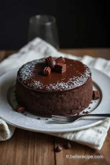 Gâteau au Chocolat Indulgent – Un Classique Français presentation