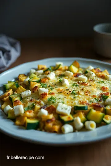 Gratin de Courgettes et Mozzarella presentation