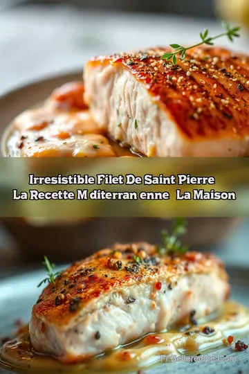 Irresistible Filet de Saint Pierre : La Recette Méditerranéenne à la Maison